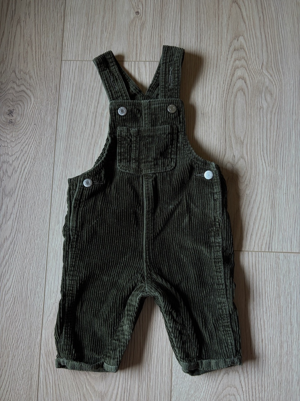 Kids Corduroy Overalls in Dark Olive - Old Navy